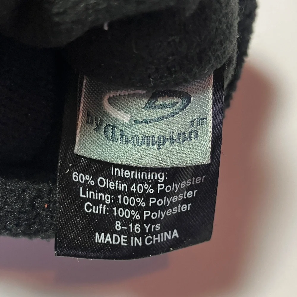 Champion Kids Black and Lavender Mittens